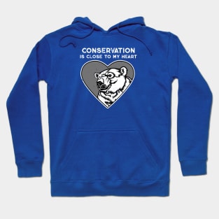 Polar Bear Conservation Heart Hoodie